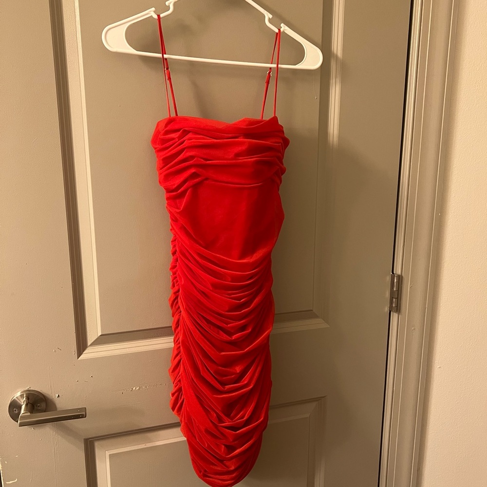 House of CB mini red dress